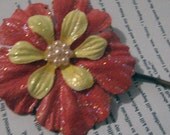 Lomasi Paper Flower Bobby Pins - Set of Two