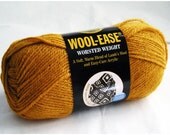 Wool Ease Yarn, Lion Brand, Acrylic Wool Blend, Worsted Weight, Washable, Sienna Rusty Brown Orange