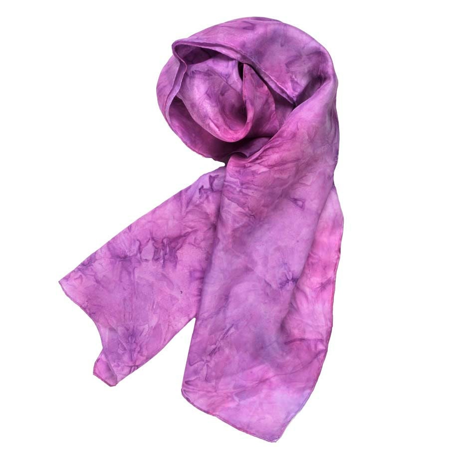 Hand Painted Silk Scarf: Ebb and Flow