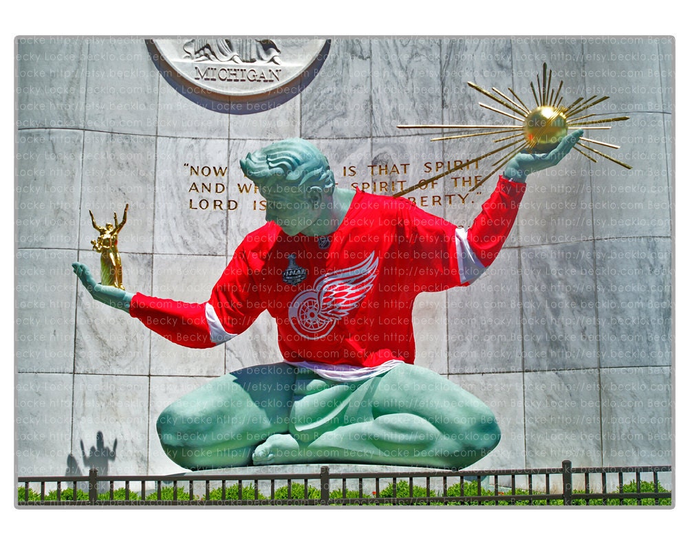 Spirit of Detroit 11" x 14" photograph