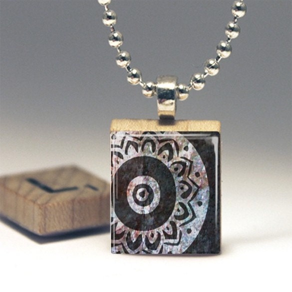 Henna Mehndi Series Scrabble Tile Pendant (HM1) - Buy 2 Get 1 FREE
