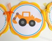 Construction Theme HAPPY BIRTHDAY Banner Party Decorations, Construction Birthday Banner, Construction Birthday Party Decorations