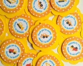 Construction Theme Favor Tags - Construction Birthday Party Decorations