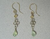 Twisted filigree drop earrings 1