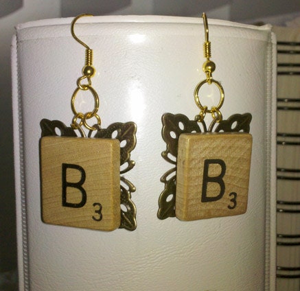 B SCRABBLE Earrings