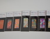 Chiyogami / washi magnetic bookmarks rainbow TWO