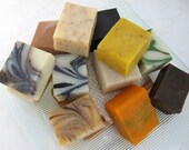 Organic Soap Sampler Set, 6 Half Bars, Vegan, Cold Process