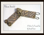 Hannah Rosner cuff bracelet bead pattern peyote stitch Mokume Gane