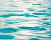 Ocean Photography - water prints summer beach photography aqua blue ocean photograph nautical wall art - 8x10 Photograph, "Poetry in Motion" - CarolynCochrane
