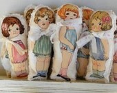 Dolls, Old Fashioned, Set of 2 Dolls, All Natural