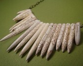 White Turquoise Spear Like Necklace - Where The Wild Things Are Necklace