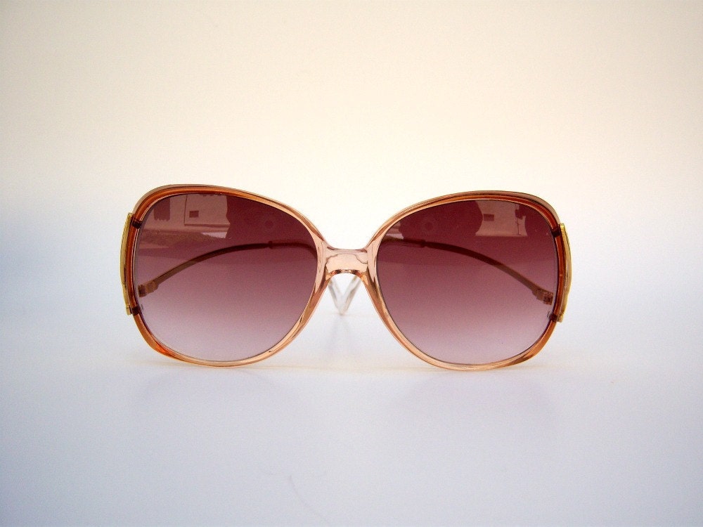 Super Mod large round sunglasses / 70s 80s