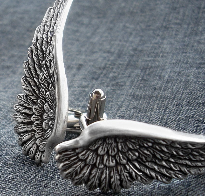 Reserved for Noir Team Giveaway Dark Angel Cufflinks Cuff Links