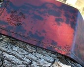 Hand made Organic design leather chain wallet