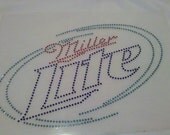 Ladies Miller Lite Rhinestone tshirt