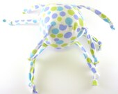 Soft Baby Toy - Green and Blue Bubbles - Polka Dots - ZadyMini