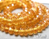 10 Spessartite Garnet 5mm faceted rondelles