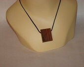 150 Year Old Wood Pendant Necklace From Reclaimed Log Cabin Wood