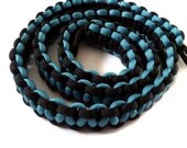 Paracord Camera Strap, Black & Teal 30" Handwoven by RuleNo15 on Etsy.