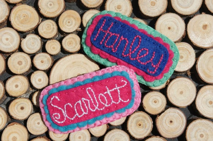 Felt Hair Clip - Personalized