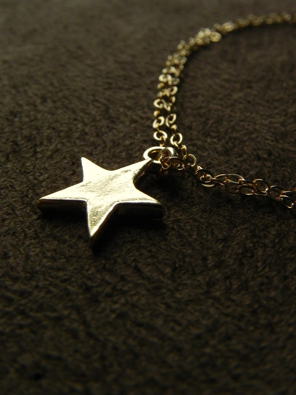 SALE  Vermeil Star and Gold Filled Chain Bracelet   SALE