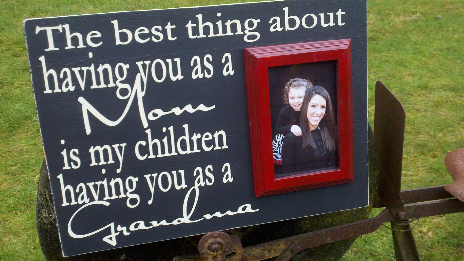 Grandma Sign with Frame, Perfect Gift