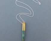 gorgeous earthy fancy jasper bullet necklace sterling silver ready to ship