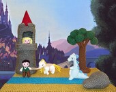 rapunzel scene amigurumi PDF pattern toy