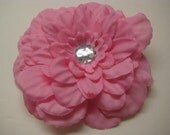 Bubblegum Pink Flower Clip