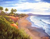 Beach, Print,  8 x 10 inch with double mat, Butterfly Beach