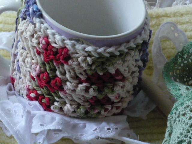 Crochet Mug Cozy Hot Beverage Warmer