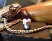 Cute Penguin Bell Charm for Cell Phone, Zipper or Keychain