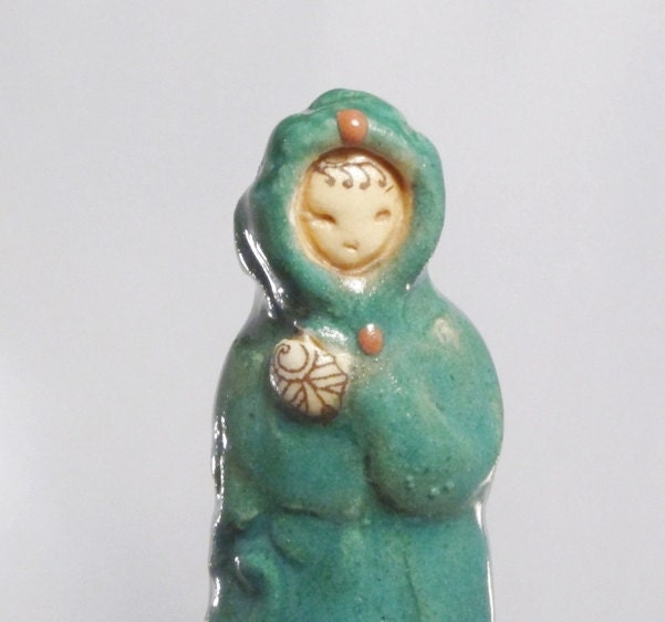 Ceramic Tiny Miniature Porcelain Lady