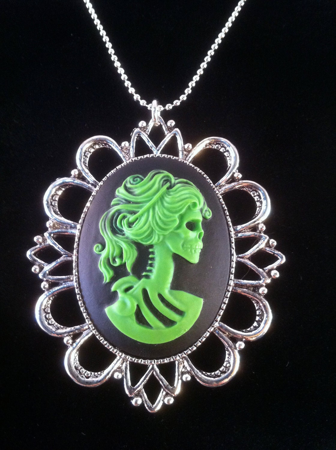 Skeletal Goddess/Zombie Necklace