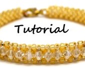 Bead Woven Crystal Tennis Bracelet Tutorial