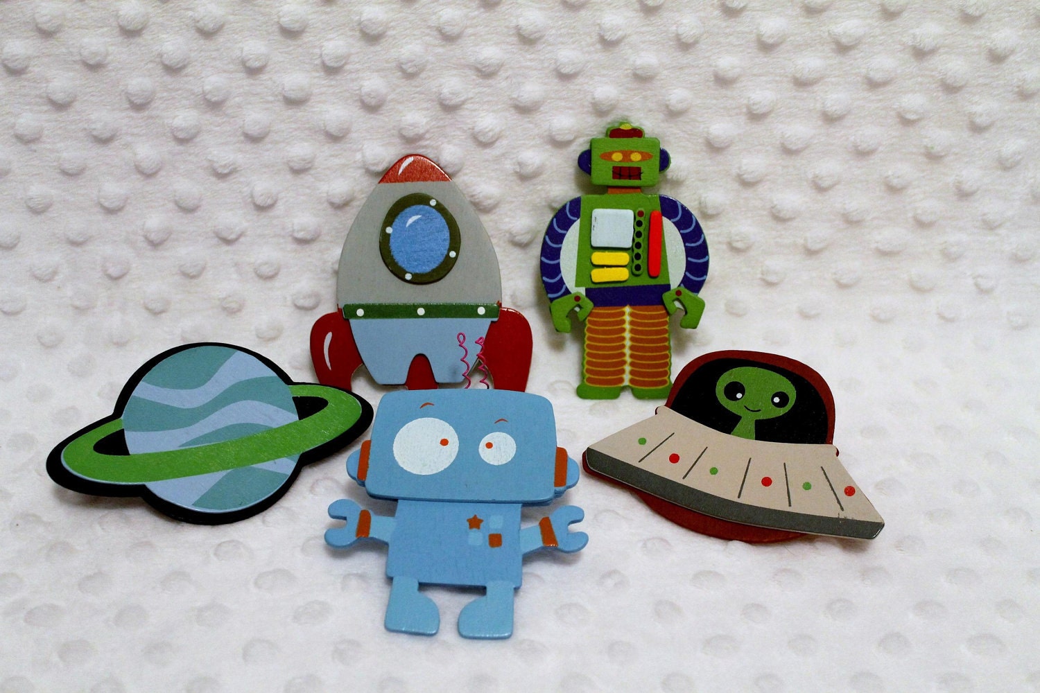 Decorative Outlet Socket Covers Robots and Spaceships Set Baby and Kids Room Decorations