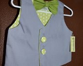 The "Gunnar" vest and bow tie set  Size 3T, ready to ship