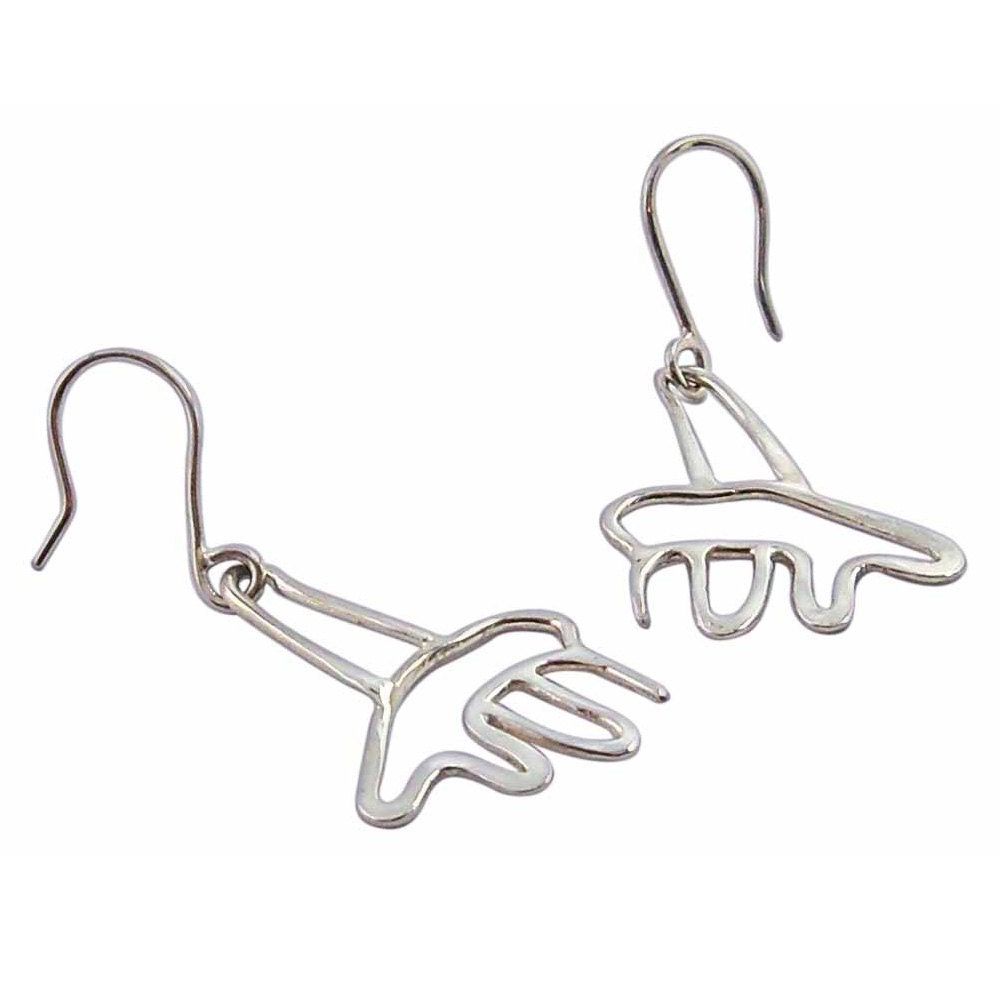 Sterling Silver Hummingbird Earrings