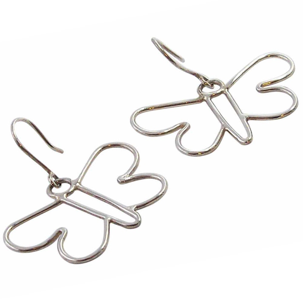 Sterling Silver Butterfly Earrings