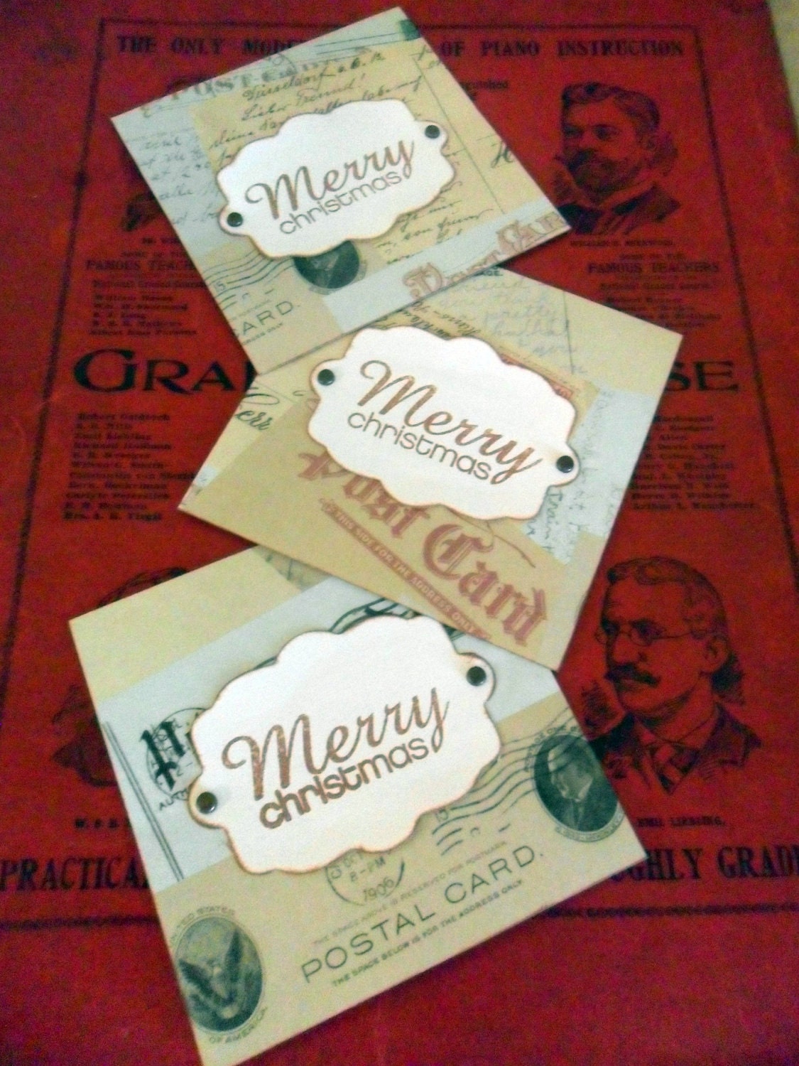 Little Postcard Christmas Gift Cards Label Cards
