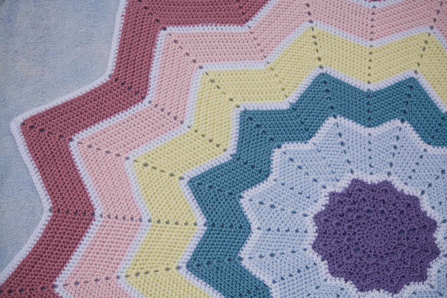 Rainbow Star Baby Blanket