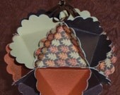 Clearance SALE 4 Paper Ball Ornaments Thanksgiving Fall Themed