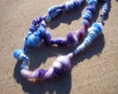 Couture Fiber Art Jewelry: Spiral Back Necklace