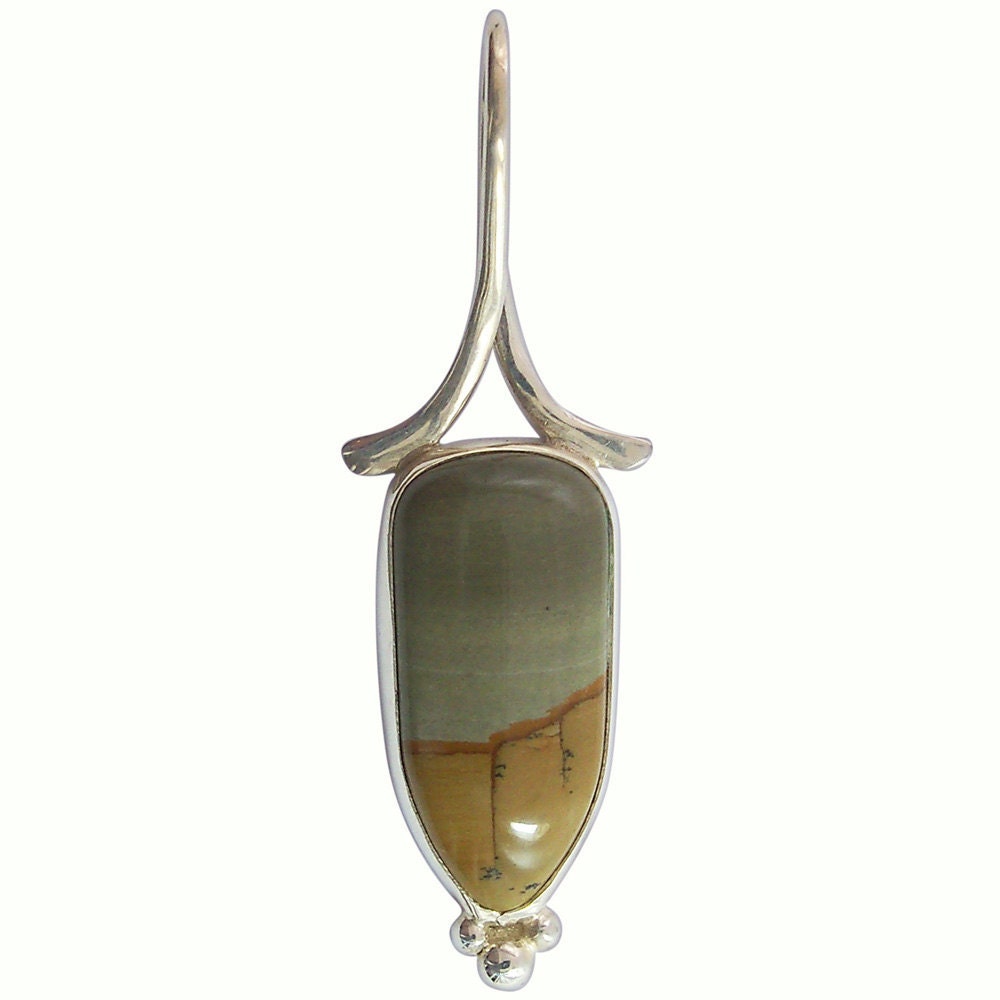 Picture Jasper Pendant set in sterling silver  ppjf1435