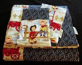 Baby - Toddler Quilt and Burp Cloths  - Home on the Range