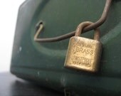 Industrial Chic.  HUNTER GREEN Metal Security Box.