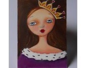 Princess - Original ACEO - Painting - 2.5 x 3.5 Inches