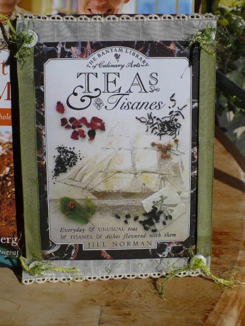 NotebOOK - Inspirational JouRNal,  Altered Book- Food Diary- Tea Party