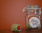 Olive You Knitted Keepsake Jar