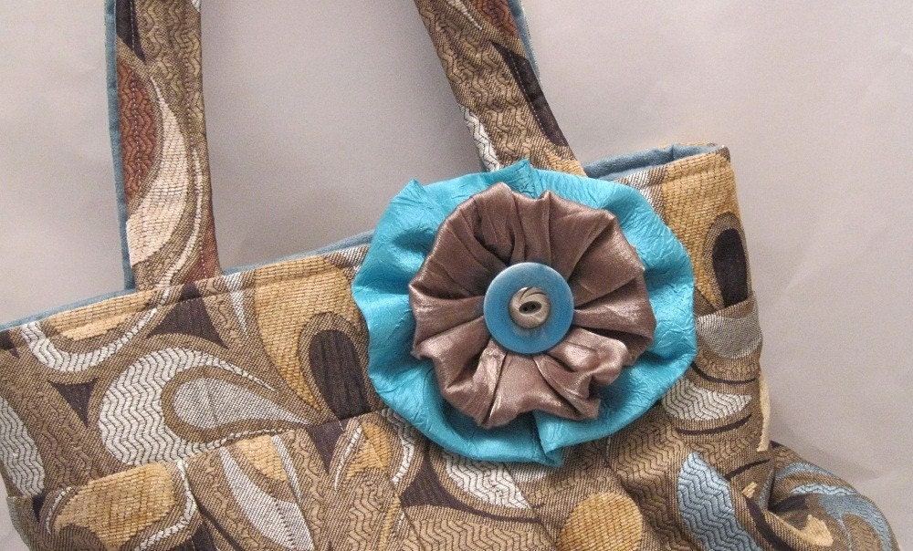 Shoulder Strap Purse, blue and black